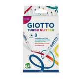 Rotulador Giotto Turbo Glitter Purpurina 8 Colores Surtidos | Giotto | Pack 1 Unidades